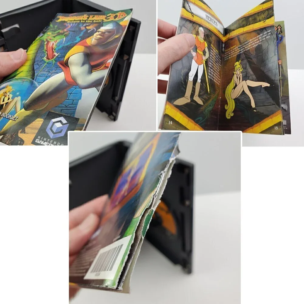 Dragon's Lair 3D Return To Nintendo GameCube Video Game w/ Manual Tested 2001